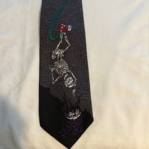 Rare vintage Skullman silk tie NWOT
